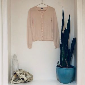 J. Crew blush pink cardigan sweater